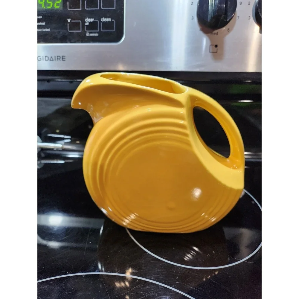 Vintage~Retro~Homer Laughlin~Fiesta~Yellow~Disc~6
